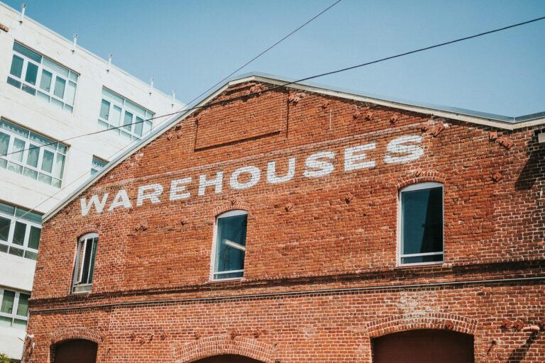 a brick building with windows