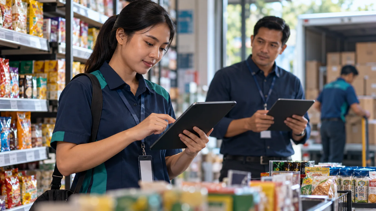 Tim sales distributor menggunakan sistem untuk memantau kunjungan order dan target
