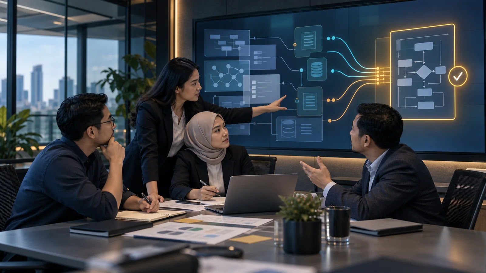 Tim melakukan ERP discovery dan audit requirement sebelum implementasi